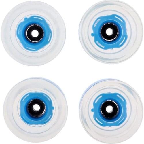 Top!-4 Pcs Skateboard Wheels with Bearings Light Up At Night 78A, 60mmx45mm Glow in Dark Wheels