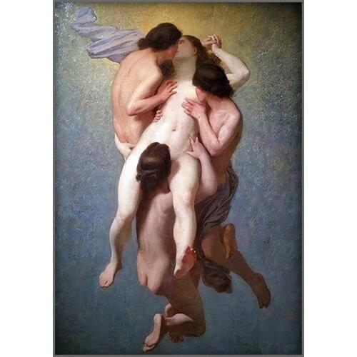 Octave Tassaert La Femme Damnee Vintage Poster Oil Painting Reproduction Retro Wall Art Canvas Print Home Decoration