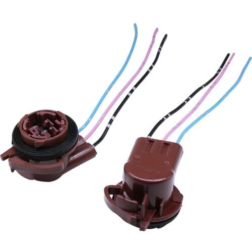 YUNPICAR 3157 T25 4157NA Pre-Wired Harness Socket LED Bulbs Adapter for Turn Signal Lights, DRL Lamps or Brake/Tail Lights 2pcs