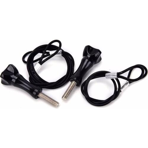 30/60cm New Safety Lanyard Stainless Steel Lanyard Tether for GoPro HERO5 4 Session GoPro Hero 5 For Go Pro Accessories