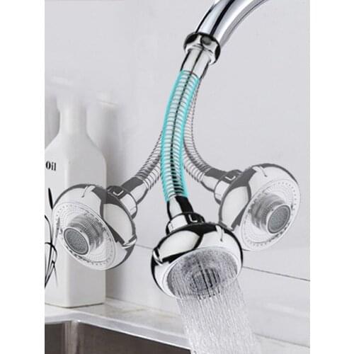 360° Rotating Faucet Booster Shower Universal Rotary Extended Splash Faucet Bubbler Second gear adjustment extended bubbler