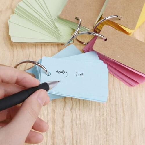 6pcs/set Mini Loose-Leaf Notebook Memo Pad Planner Organizer Binder 1 Ring Binder Kawaii School Office Supplies