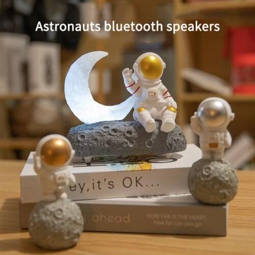 Bluetooth Speaker Wireless Moon Light Astronaut Speakers Creative Birthday Gift Toys Home Decor Loudspeaker AUX TF FM Radio