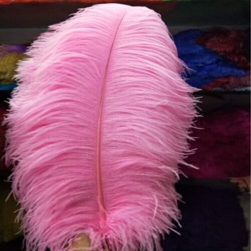 Big pole 10 PCS natural pink ostrich feather 65-70 cm/26-28 inches ostrich feather for wedding decorations high quality plume