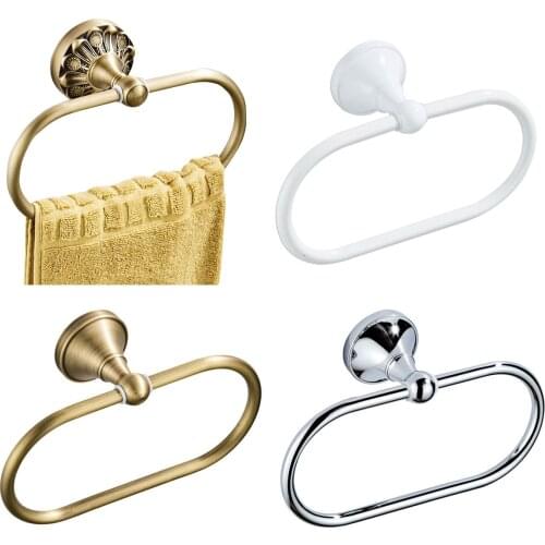 Brass Towel holder Towle Ring Towel Rack Bathroom Shelf Bathroom Organizer Toilet Holder Towel Rail for Bathroom Accessories