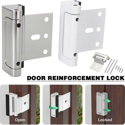 Door Reinforcement Lock Aluminium Door Reinforcement Lock Defender Security Door Stopper Door Stopper Security Locks 1Pcs