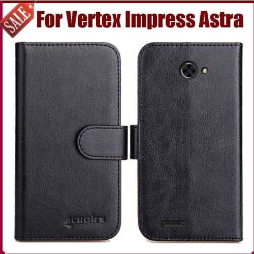 Hot Sale! Vertex Impress Astra Case New Arrival 6 Colors High Quality Flip Leather Protective Cover Case Phone Bag