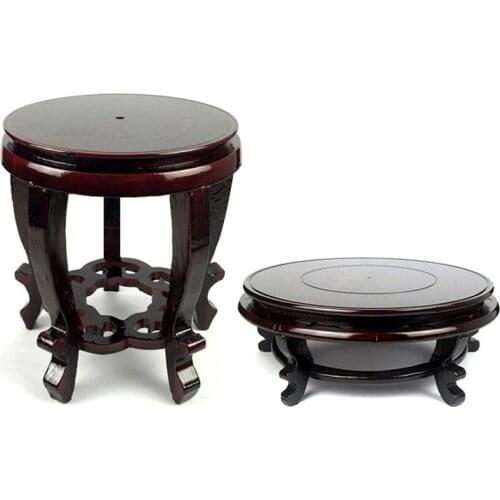 Chinese wooden fishbowl stand for Indoor plant and Vase display Stand Asian Furniture Décor accessories