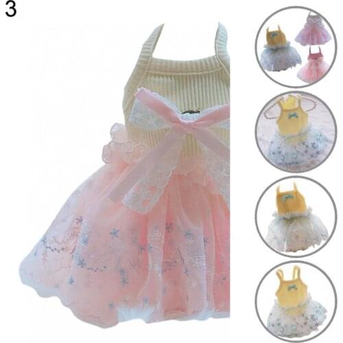 Easy-wearing Lovely Pet Tulle Shirt Dress Skin-friendly Dog Dress Fine Workmanship Dogs Supplies