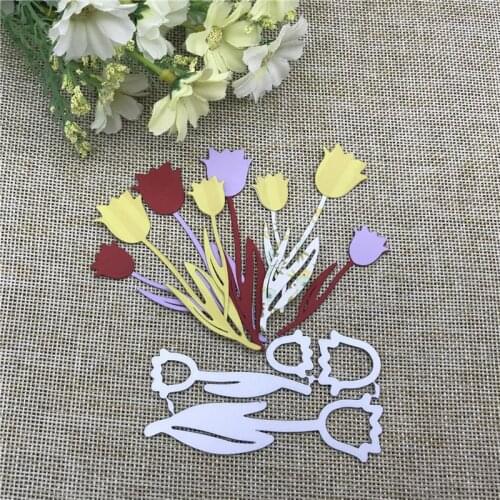 2pc rose flower card dies metal die decoration for scrapbook punching card cutting DIY process edge cutting