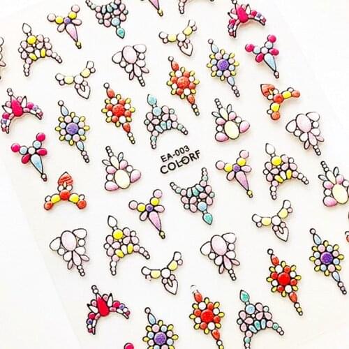 Newest 3d nail art sticker decals DP EA series decals tool DIY nail decoration