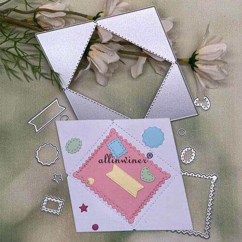 New Envelope decoration Metal Cutting Dies Stencils For DIY Scrapbooking Decorative Embossing Handcraft Die Cutting Template