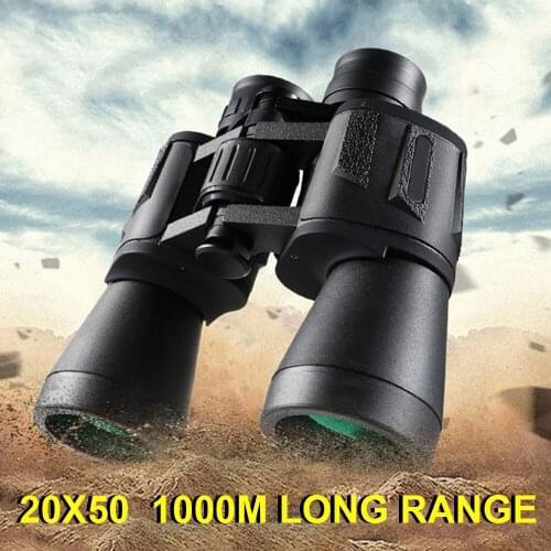 20X50 HD Professional Binoculars Waterproof Long Range Telescope BAK4 Prism Optical Glass Low Light Night Vision Camping