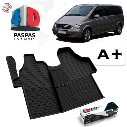 FOR MERCEDES VİTO W639 BRAND CAR CUSTOM PRODUCTION RUBBER MAT NON-SLIP CARPET FLOOR ACCESSORY ÇİVİLİ 2004 2005 2006 2007 2008 MODEL