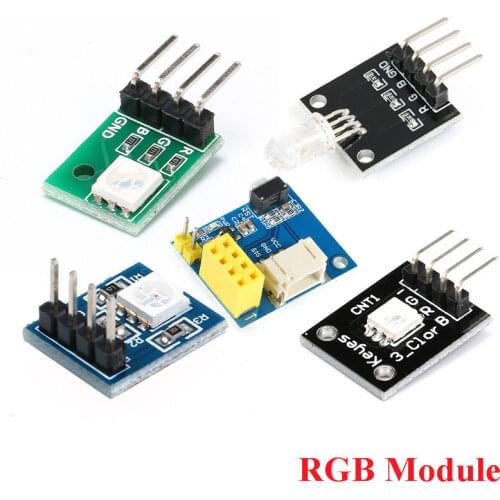 RGB LED Sensor Module ESP8266 ESP01 ESP-01 WS2812 5050 SMD 3 Color LED Board Module for Arduino KY-016 KY-009 Electronic DIY Kit