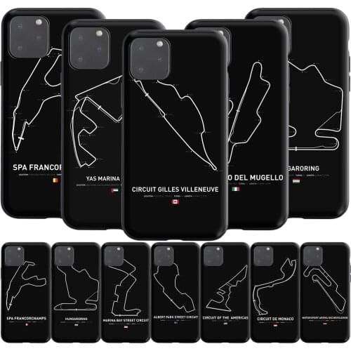 Formula 1 F1 Racing Circuit Silicone Case for Realme Narzo 30A GT NEO C3 C25 C21 C20 C17 C15 C12 C11 8 7 7i 6 6i Pro