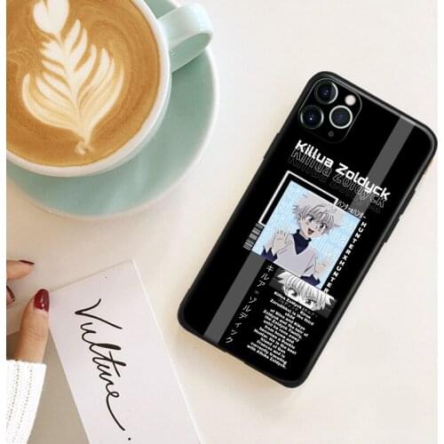 Zoldyck Killua Hunter X Hunter Silicone for IPhone Se 6 6s 7 8 Plus X XR XS 11 12 Mini Pro Max Glass TPU Phone Case Cover Shell