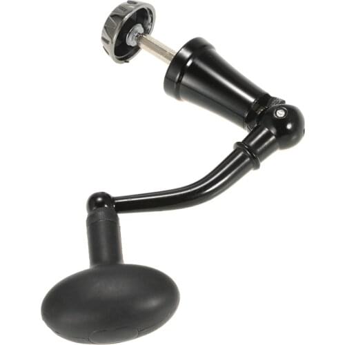 Fishing Reel Handle Aluminum Alloy Rotary Knob Foldable Power Handle for Fishing Spinning Reel Replacement Handle Nonslip Grip