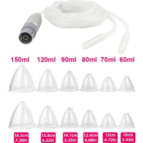 Replace Connect Hose Suction Cup 4 in 1 Cavitation RF Body Slimming Machine Vacuum Breast Buttocks Suction Jar Therapy Hip Up