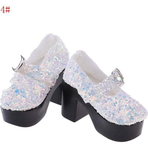 1Pair Butterfly Design PU Leather Shoes For 1/4 BJD SD Doll Shoes As for 45cm Xinyi Doll Shoes 6cm Toy Doll Shoes