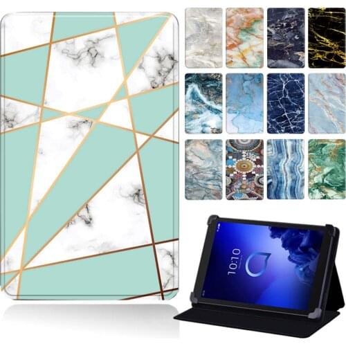 Universal Tablet Case for Alcatel 1T 7/3T 8/3T 10/1T 10/A3 10 Bracket Anti-Fall Pu Leather Cover Case+ Free Stylus