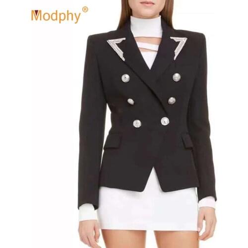 High-Quality And Elegant Western Fit Jacket Jacket Long-Sleeved Diamond Short Jacket 2020 Autumn And Winter Fashion New Products