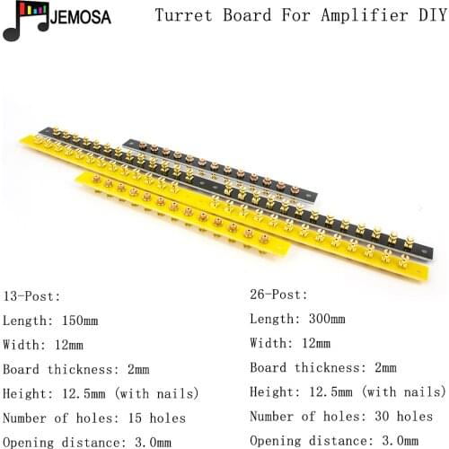 2PCS DIY Project Audio Tag Strip Tag Board Turret Board Terminal Lug Board For Audio Vintage Tube Amplifier DIY Kit Welding Nail