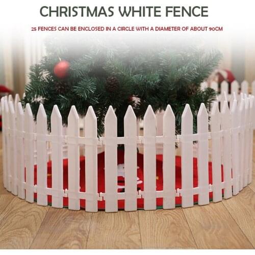 10 pcs Scene layout fence Miniature Small Wood Fencing DIY Fairy Garden Micro Dollhouse Gates Xmas Decor Ornament 29*11 cm