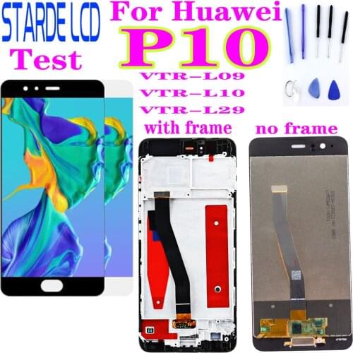 AAA+ For Huawei P10 LCD Display Touch Screen VTR-L09 VTR-L10 VTR-L29 Digitizer For Huawei P10 LCD Display Replacement with Frame
