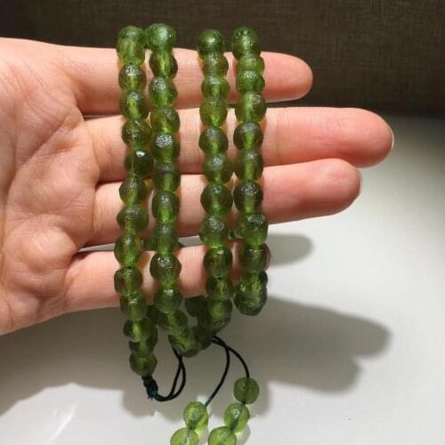 AAAAA+100% 6mm Green GEM MOLDAVITE Meteorite Impact Glass 108 Beads Bracelet