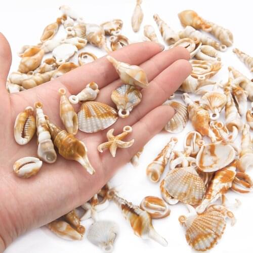30g Acrylic Shell Pendants Conch Charm for DIY Women Earring Bracelet Necklace Jewelry Making Accessories Pendant Wholesale