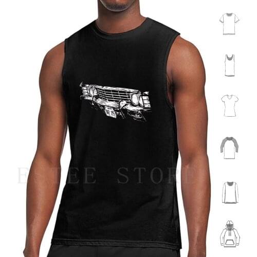Impala Grille Tank Tops Vest Cotton Impala 67 Impala Supernatural Supernatural Inspired Car Classic Car Woodcut Style