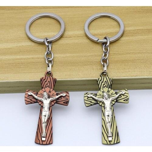 Cross KeyChain - Fashion Hot New metal Key chain Car KeyChain Key Ring Christian pendant For Man Women Gift wholesale