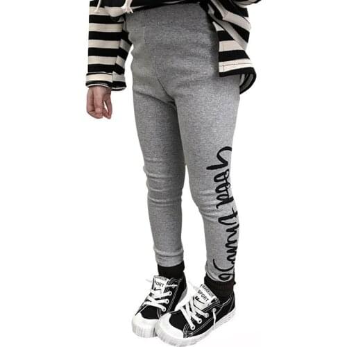 Spring Autumn baby leggings girls skinny leggings kids basic bottoms children designer clothes letter print 2 to 7 yrs
