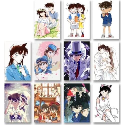 Home Decoration Canvas Painting Pictures Detective Conan Anime Nordic Poster Hd Prints Modular Modern Wall Artwork For Boy Room