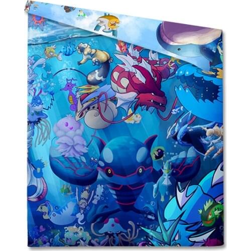 Pokemon Queen Bedding Set Children Home Bedding Sets 3D Digital Cartoon Print Cute Pikachu Bedroom Comforter Decoration Gift