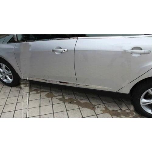 Stainless Steel Body door Side Molding trim Chrome For Ford FOCUS 2012 2013