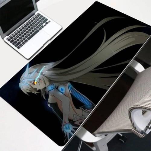 Sexy Girl Black Mouse Pad Rgb with USB Data Cable Led Backlight Office Gaming Accessories Desk Mat Laptop Large Mousepad Carpet