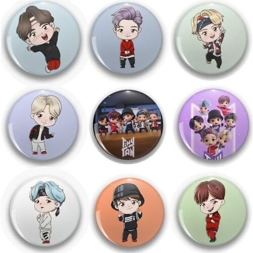 KPOP Bangtan BoysTiny Peripheral Badge Badge Cartoon Badge BANGTAN BOYS
