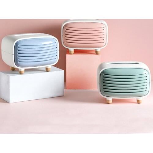 Creative Radio Tissue Box Plastic Living Room Chic Paper Towel Storage Box Hotel Restaurant Home Decoration Supplies ZM1126