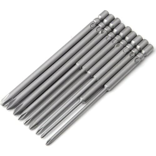 800 Electric Screwdriver bits 40mm 60mm 80mm 100mm Length Magnetic Phillips Cross Screwdriver Bit Tool PH00 PH0 PH1 PH2