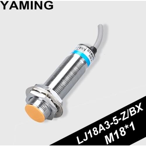 LJ18A3-5-Z/BX Metal Induction Proximity Switch DC NPN Three Wires NO Sensor 24V Detecting Distance 5mm