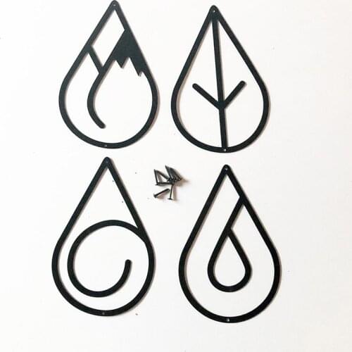 Water drop pattern metal wall art, metal wall logo, metal wall hanging, Celtic wall art, symbol wall art, symbol wall logo