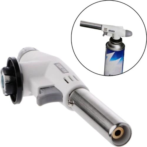 Multifunctional BBQ Gas Kitchen Blow Torch Adjustable Flame Temperature Refillable Cooking Torch Lighter for Desserts Soldering