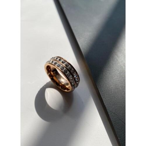 RISPADA p84 French romantic zircon rose gold lady RING