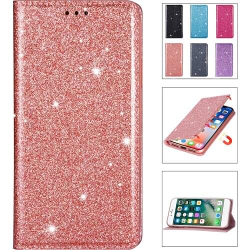 Bling Glitter Womens Wallet Case Leather Flip Stand Case For iPhone 12 11 Pro Max X XR XS Max 8 7 6S 6 Plus 5 5S SE2020 Cover