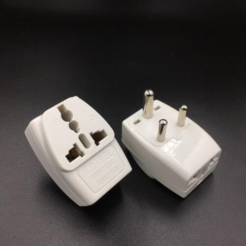 Sri Lanka, India,, Nepal, Namibia 3 Multi Outlet Type D Electrical Power Plug Travel Adapter