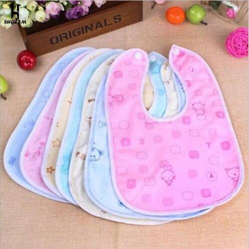 Random Styles Baby Animal Waterproof Bibs Newborn Toddler Infant Saliva Cartoon Towel For Baby