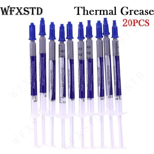 WFXSTD 20PCS New Thermal Grease Paste Compound Silicon Scraper CPU HeatSink Processor GPU Cooling silicone Fan Thermal Paste