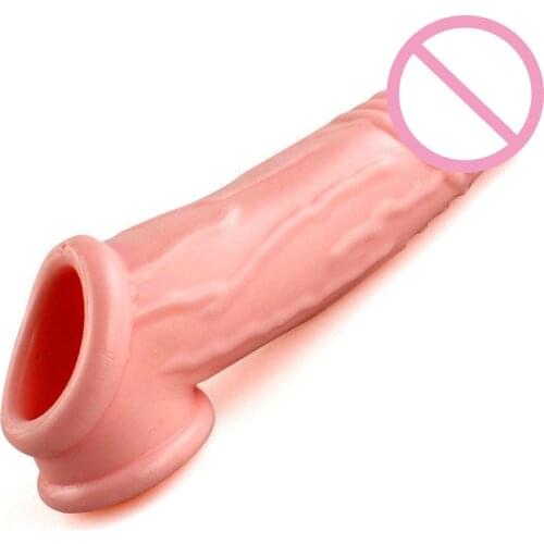 Toys for Adults 18 Triple Lock Cock Ring Penis Enlargement Condom Lengthened Sex Toys for Men